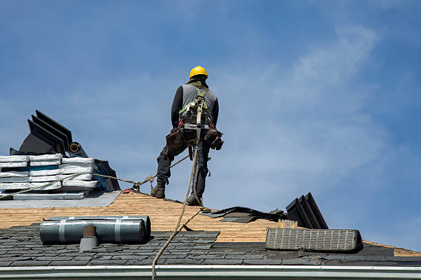 Professional Gutter Installation technician working in Shiloh, TN
